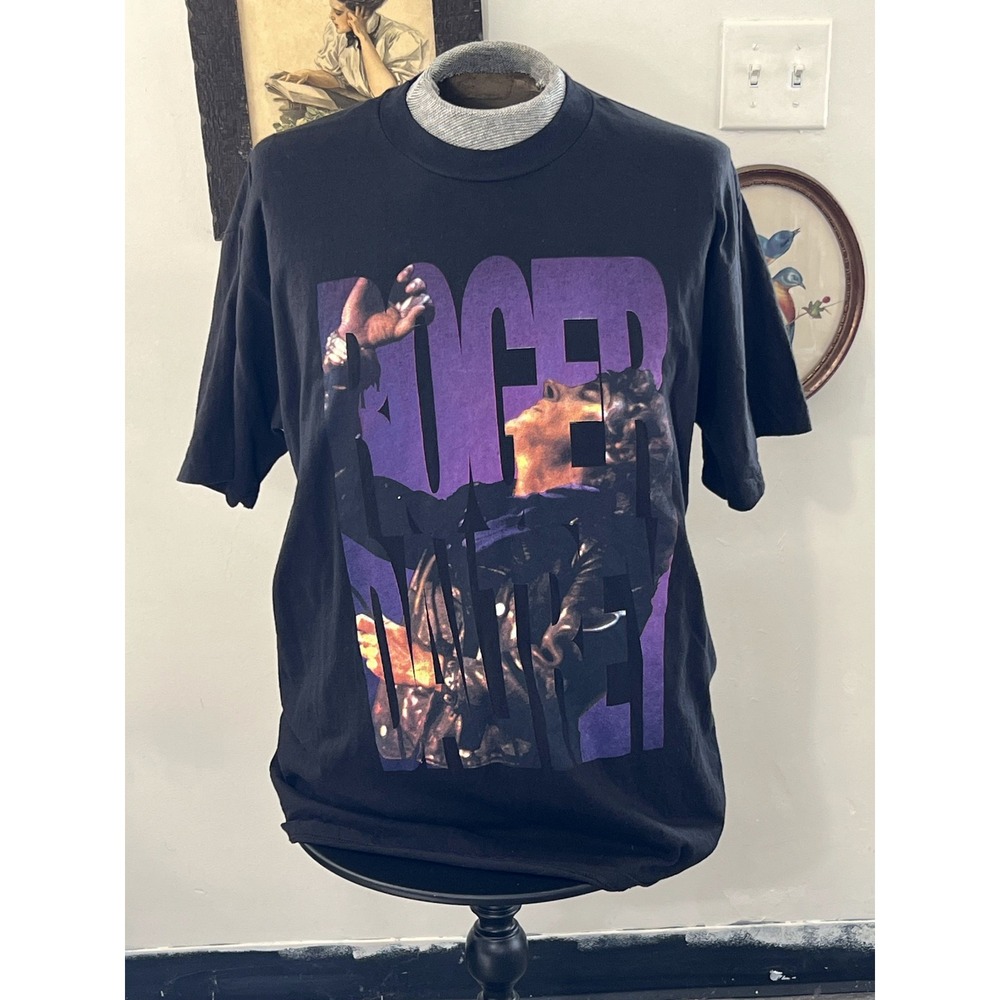 Nice Man Vintage 1994 Roger Daltrey Concert Black T-Shirt Size XL